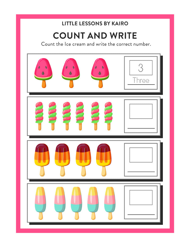 Little Lessons by Kairo Summer Activity Pages